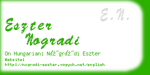 eszter nogradi business card